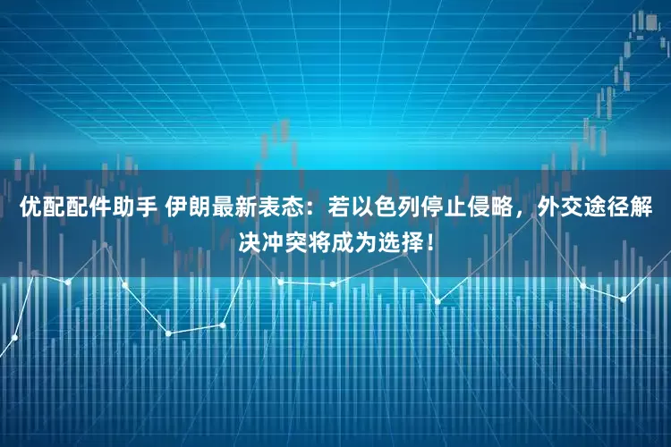优配配件助手 伊朗最新表态：若以色列停止侵略，外交途径解决冲突将成为选择！