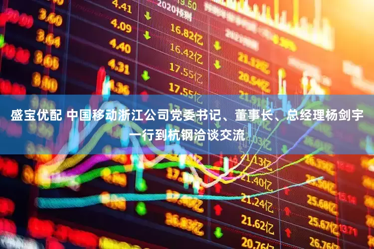 盛宝优配 中国移动浙江公司党委书记、董事长、总经理杨剑宇一行到杭钢洽谈交流